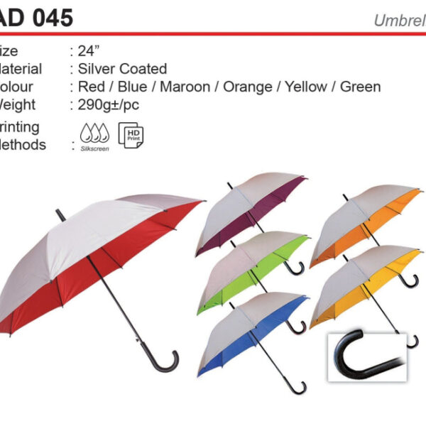 Budget Umbrella with Silver coated (AD045)