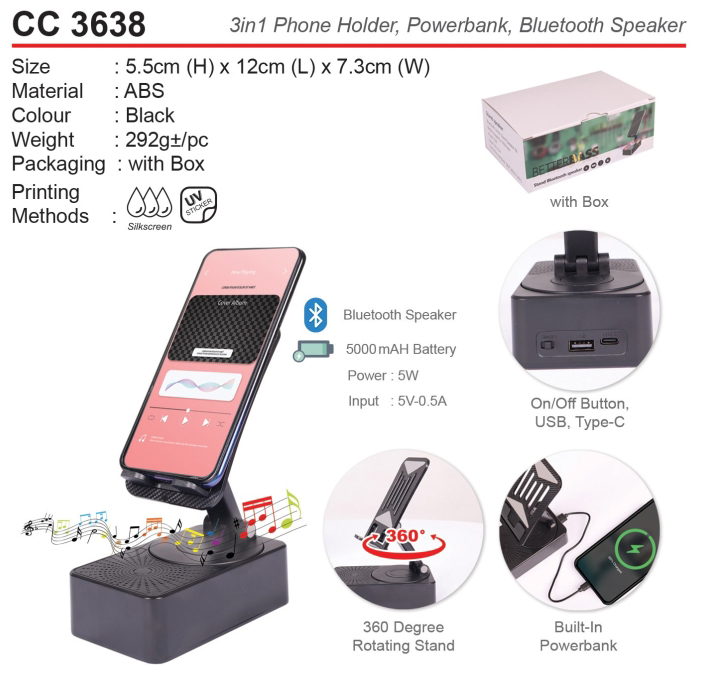 3-in-1-phone-holder-CC3638 3 in 1 Phone holder (CC3638)