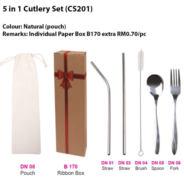 5 in 1 cutlery set CS201
