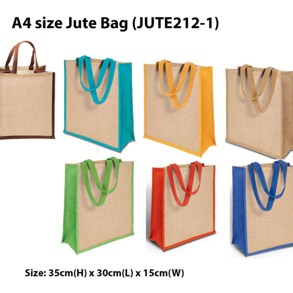 A4 size jute bag Jute212-1