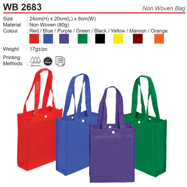 Non Woven Bag with Button (WB2683)