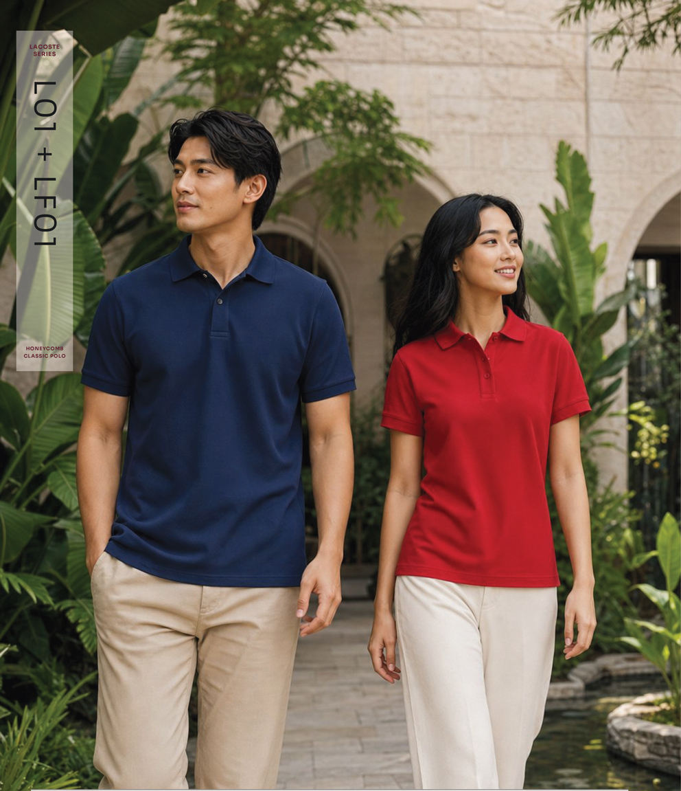 Honeycomb-polo-shirt-L01 honeycomb polo shirt L01