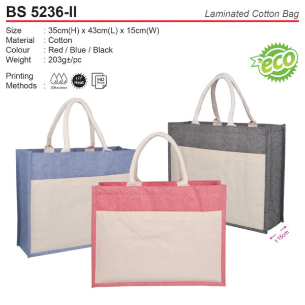 Cotton bag with Pocket (BS5236-II)