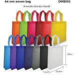 a4 non woven bag OWB003