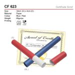 certificate scroll CF623