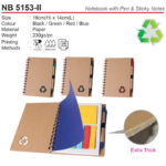 Eco Notebook with Pen & sticky notes(NB5153-II)