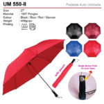 Foldable Auto Open Umbrella (UM550-II)