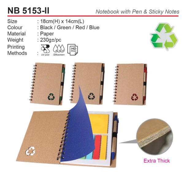 hard cover eco notebook NB5153-II