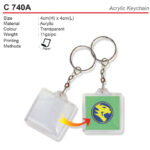 Acrylic Keychain (C740A)