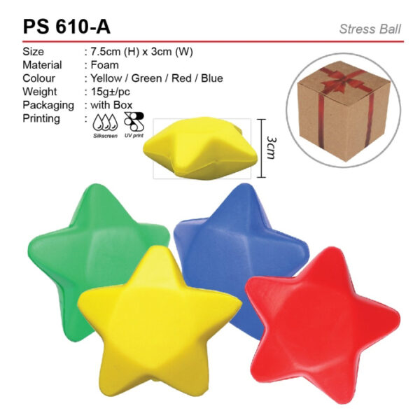 star shape stress ball PS610-A