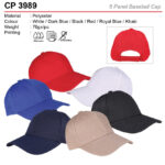 6 Panel Polyester Cap (CP3989)