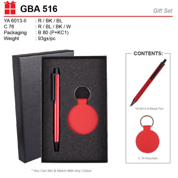 Pen and keychain set GBA516