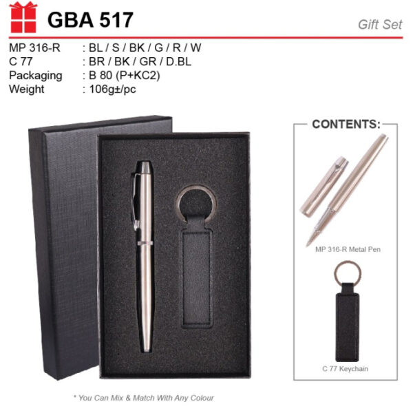 Pen and keychain set GBA517