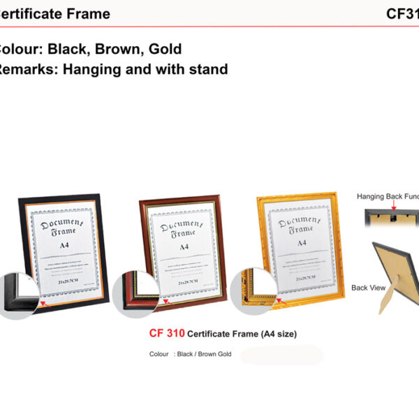 A4 Certificate Frame (CF310)