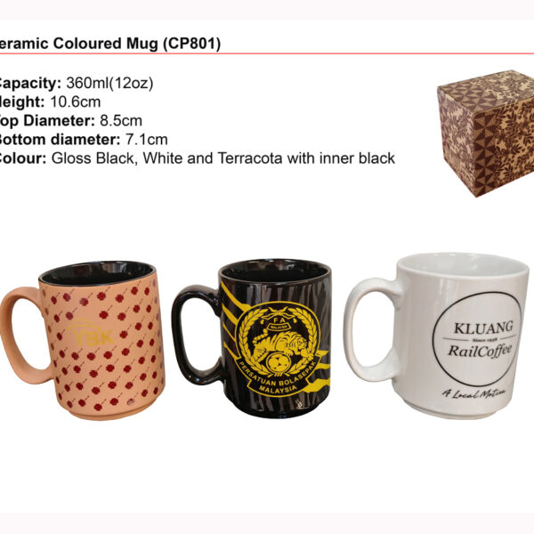 Ceramic coloured mug CP801