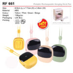 rechargeable hanging fan RF661