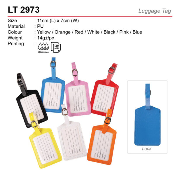 Budget PU Luggage tag LT2973