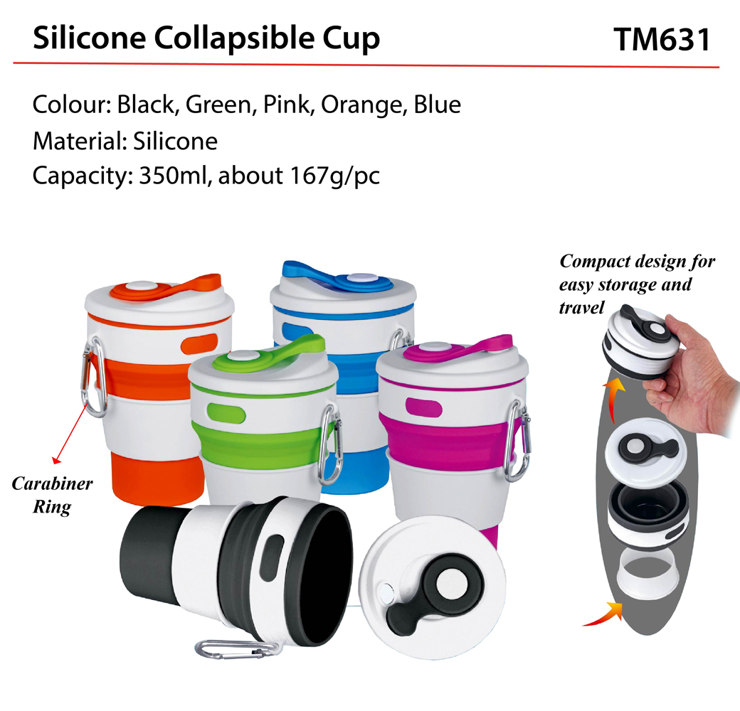 collapsible-cup-TM631 Foldable silicone cup TM631