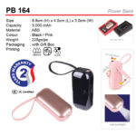 3c certified power bank PB164