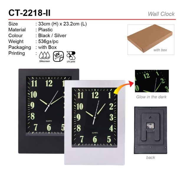 wall clock ct-2218-ii