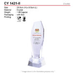 crystal trophy CY1421-II