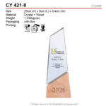 crystal trophy CY421-II
