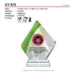 crystal trophy CY570