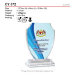 crystal trophy CY572