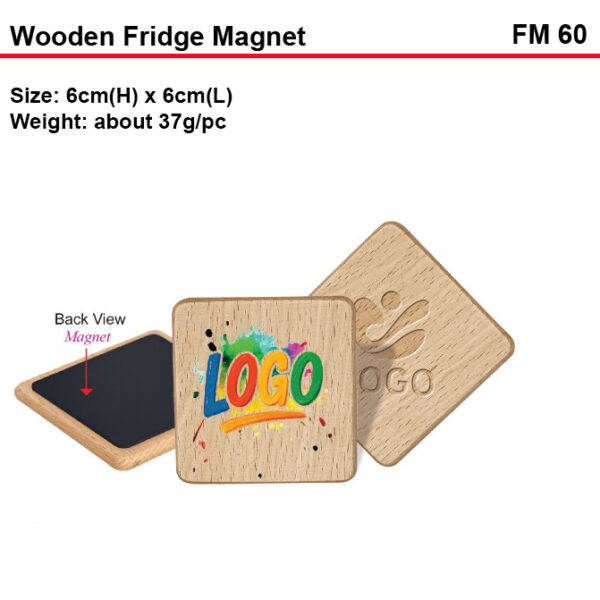 wooden fridge magnet FM60