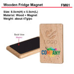 wooden fridge magnet FM61