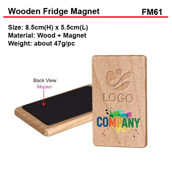 wooden fridge magnet FM61