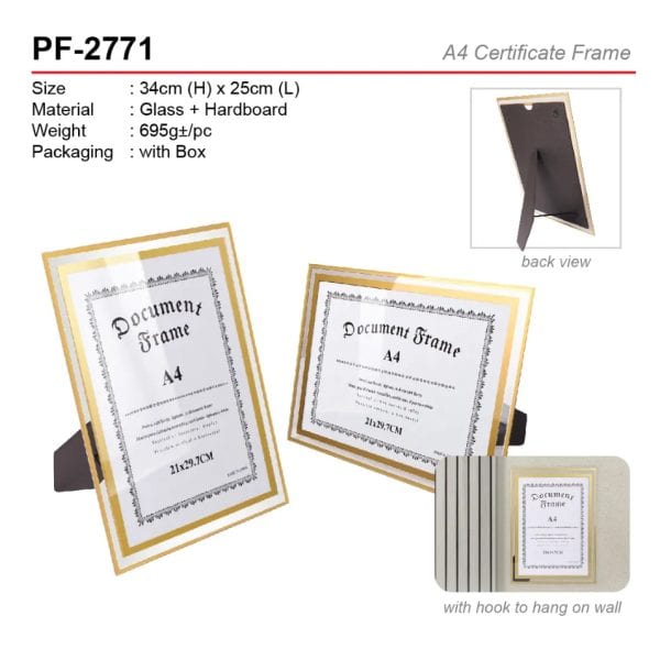 A4 Certificate Frame (PF-2771)