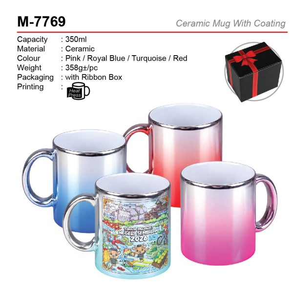 ceramic mug with coating M-7769