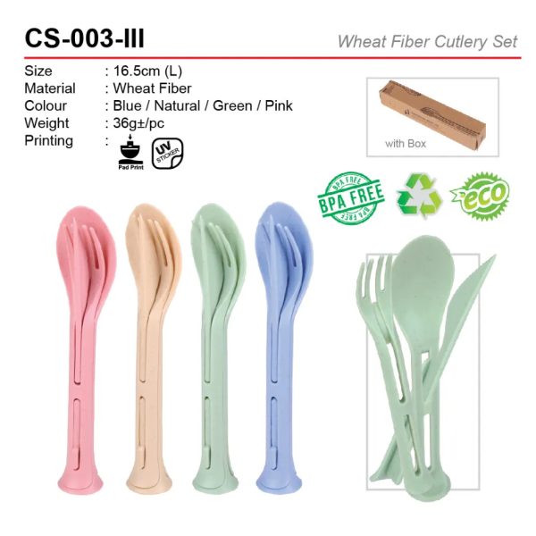 Wheat fiber Cutlery Set (CS-003-III)